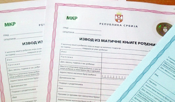DKP IZDAJU IZVODE IZ MATIČNIH KNJIGA