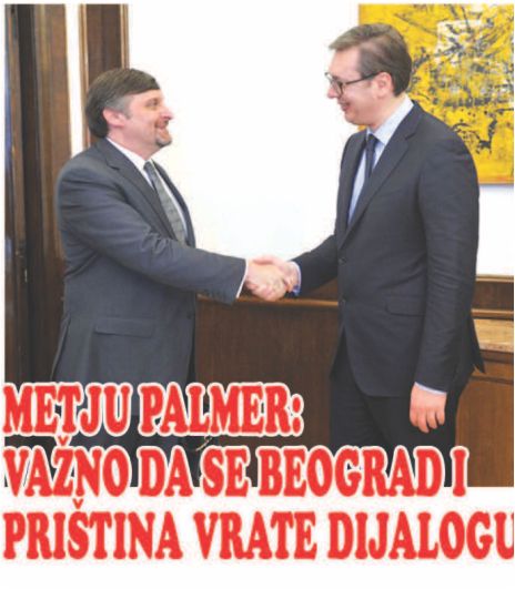 METJU PALMER: VAŽNO DA SE BEOGRAD I PRIŠTINA VRATE DIJALOGU