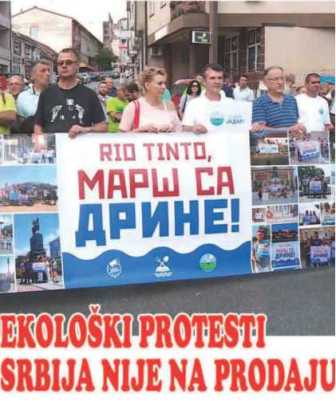 EKOLOŠKI PROTESTI – SRBIJA NIJE NA PRODAJU
