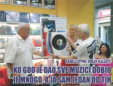 KO GOD JE DAO SVE MUZICI DOBIO JE MNOGO, A JA SAM JEDAN OD TIH