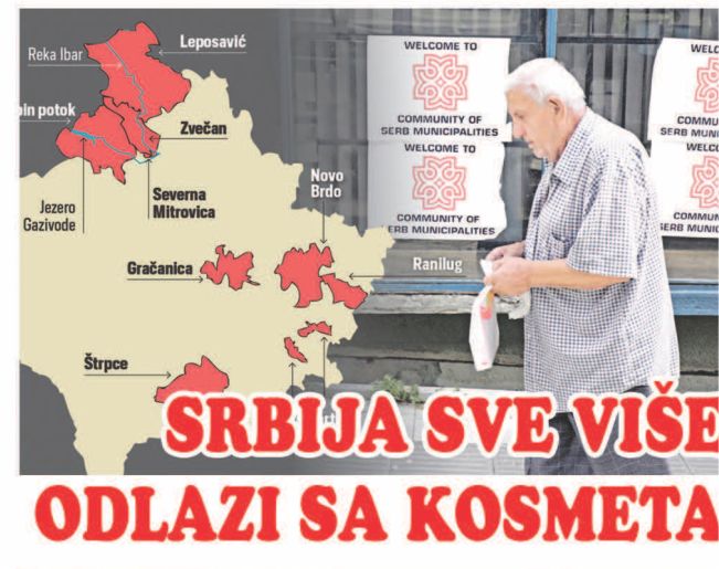 SRBIJA SVE VIŠE ODLAZI SA KOSMETA
