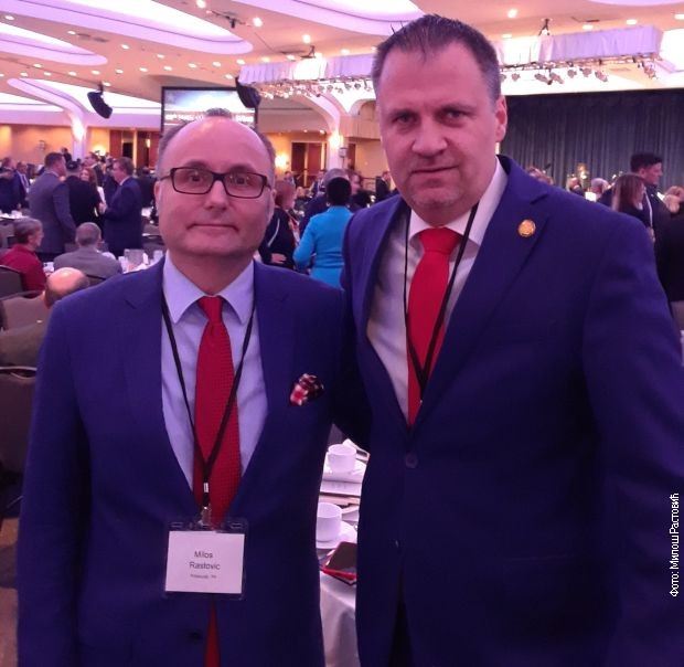 Амбасадор Вујић са Милош Растовићем