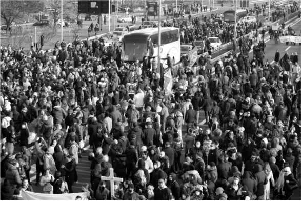 protestnih šetnji širom Srbije